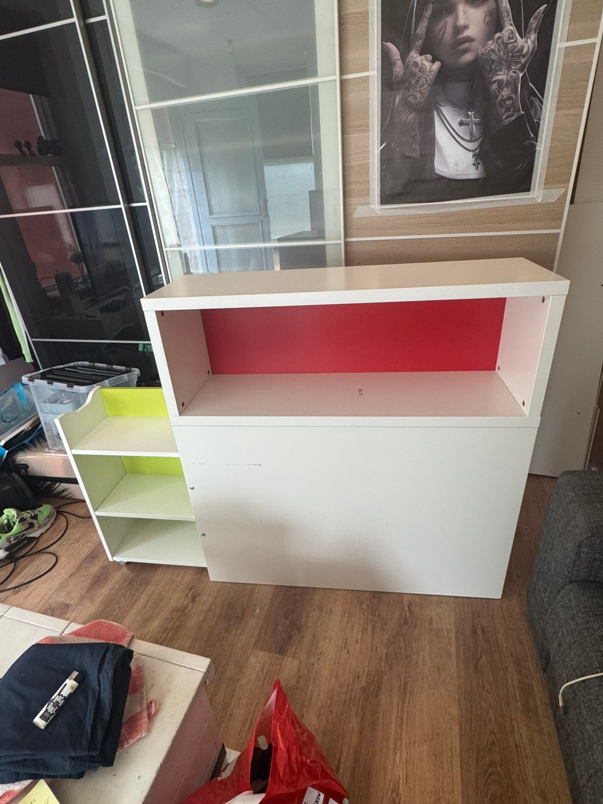 IKEA Flaxa kast met uitschuifbaar gedeelte, Ophalen of Verzenden, Gebruikt, 65 cm of meer, 70 cm of meer