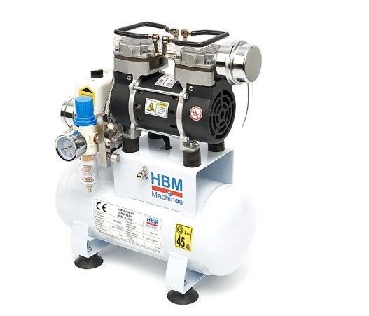 Low nose airbrush compressor, Ophalen, Zo goed als nieuw, Minder dan 200 liter/min, Olievrij