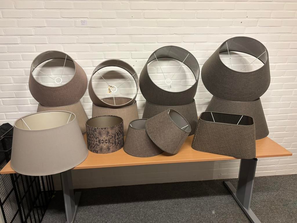 Leuke partij nieuwe lampenkappen, Ophalen, Zo goed als nieuw, Rond, Minder dan 25 cm