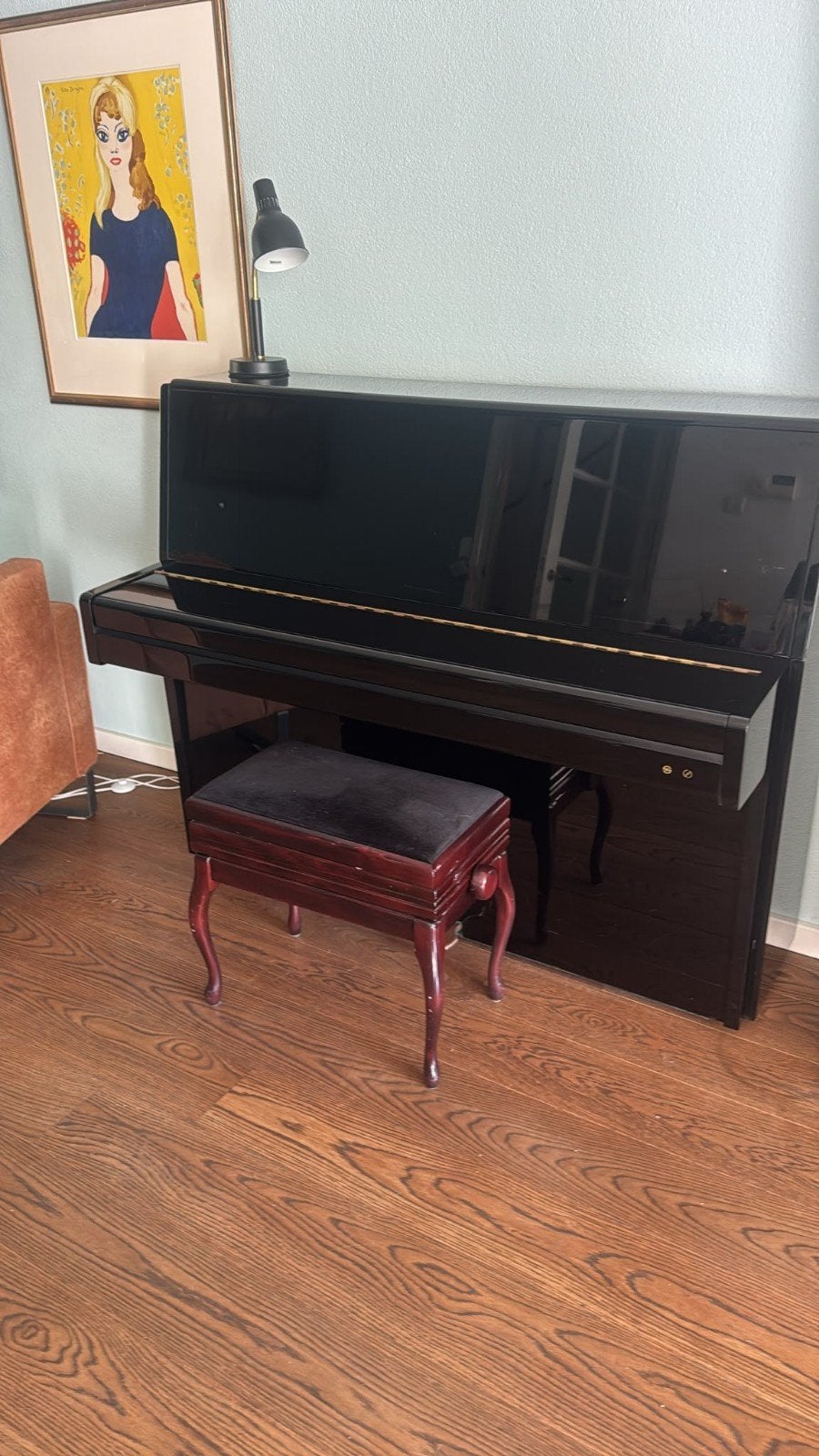 Samick Imperial German Scale Zwart Hoogglans Piano, Muziek en Instrumenten, Ophalen, Gebruikt, Zwart, Piano