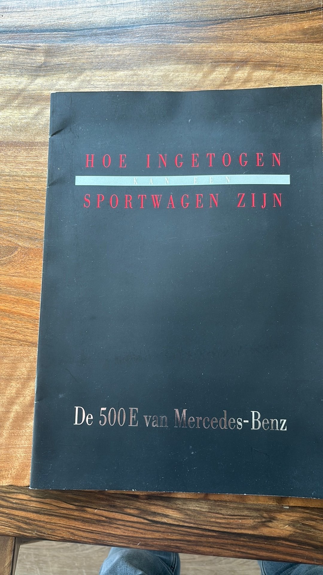 Mercedes Benz 500E folder (1990) W124, Ophalen of Verzenden, Zo goed als nieuw, Mercedes