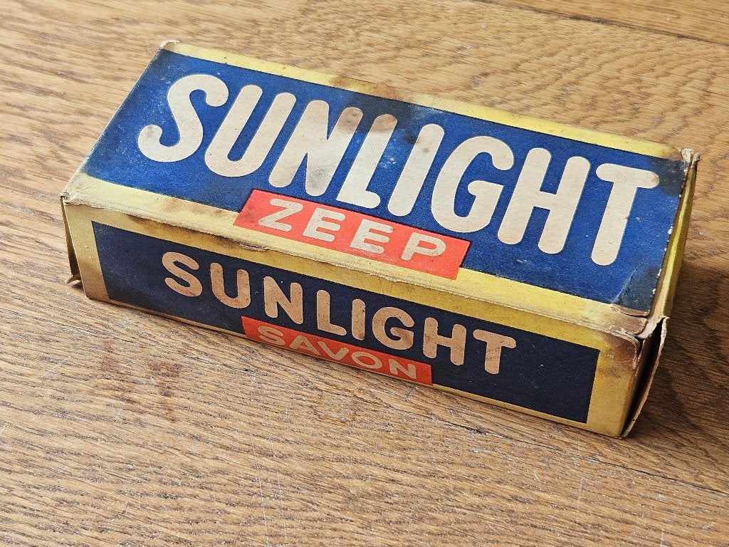 Vintage Sunlight Zeep/Savon doosje, Antiek en Kunst, Ophalen of Verzenden