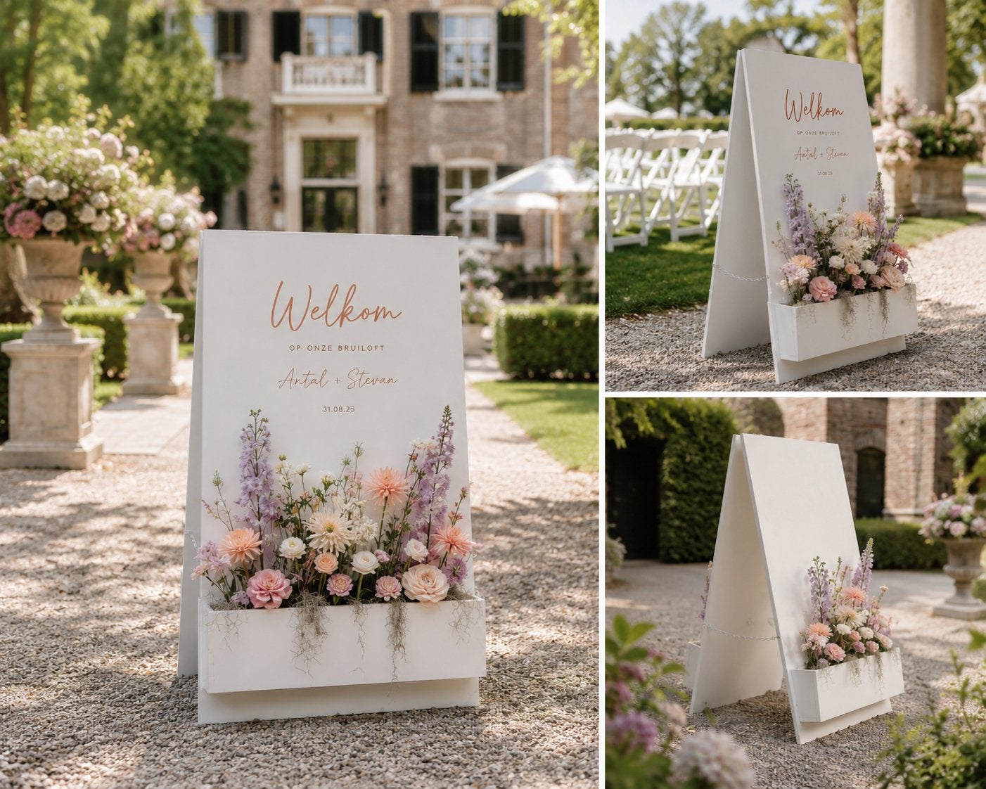 Welkoms bord bruiloft/ jubileum/ evenement ., Eén persoon