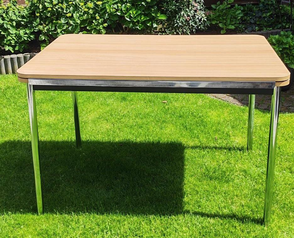 Te koop: Stevige verlengbare hobbytafel / werktafel, Huis en Inrichting, Bureaus, Ophalen, 120 cm, Hout, Zo goed als nieuw