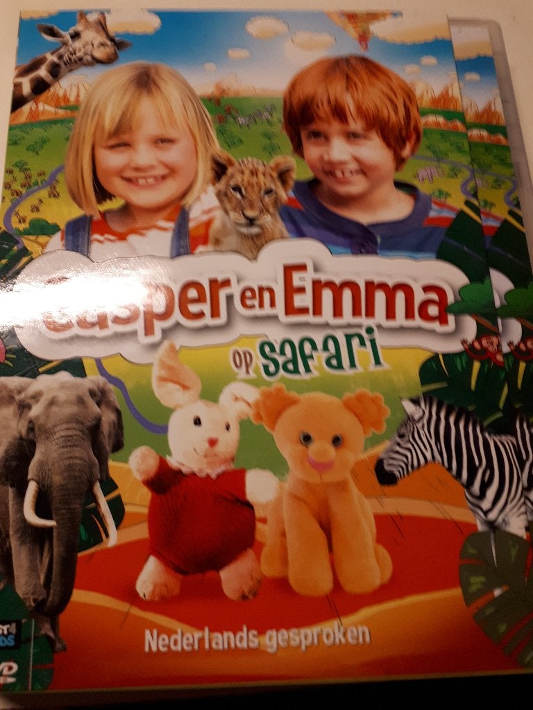 Casper en Emma op Safari DVD, Cd's en Dvd's, Ophalen of Verzenden, Gebruikt