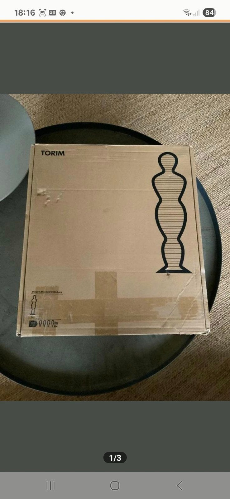 Torim vloerlamp mannequin Anna Efverlund  Ikea  **, Ophalen, Nieuw, Rechthoekig, 150 tot 200 cm