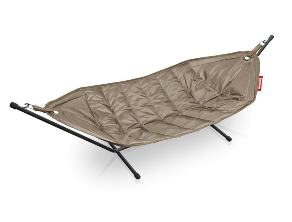 FatBoy Headdemock hangmat taupé, nieuw in doos, Tuin en Terras, Hangmatten, Ophalen, Inklapbaar, Meerpersoons, Nieuw