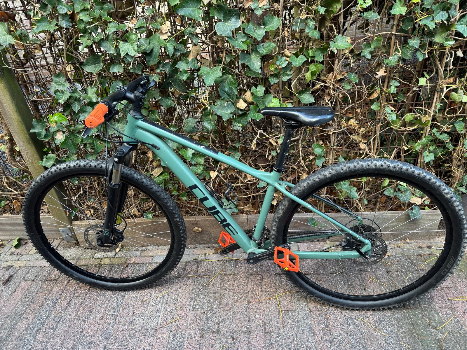 Koopje:Cube Aim Pro Mountainbike - Groen (M, 29 inch wielen), Overige merken, Gebruikt, Hardtail, 45 tot 49 cm
