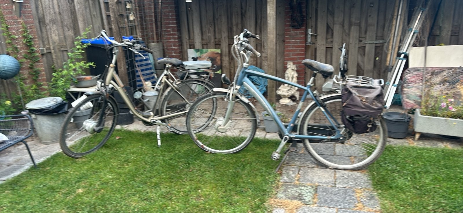 2xelectrische fiets opknappers 1 accu slecht, Fietsen en Brommers, 47 tot 51 cm, Ophalen, Gebruikt, Sparta