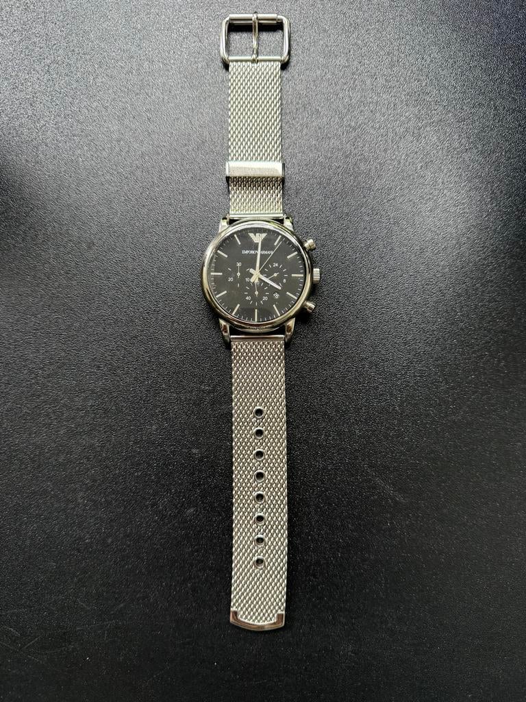 Emporio Armani AR1808 herenhorloge - nieuwstaat, Sieraden, Tassen en Uiterlijk, Horloges | Heren, Staal, Polshorloge, Nieuw, Ophalen