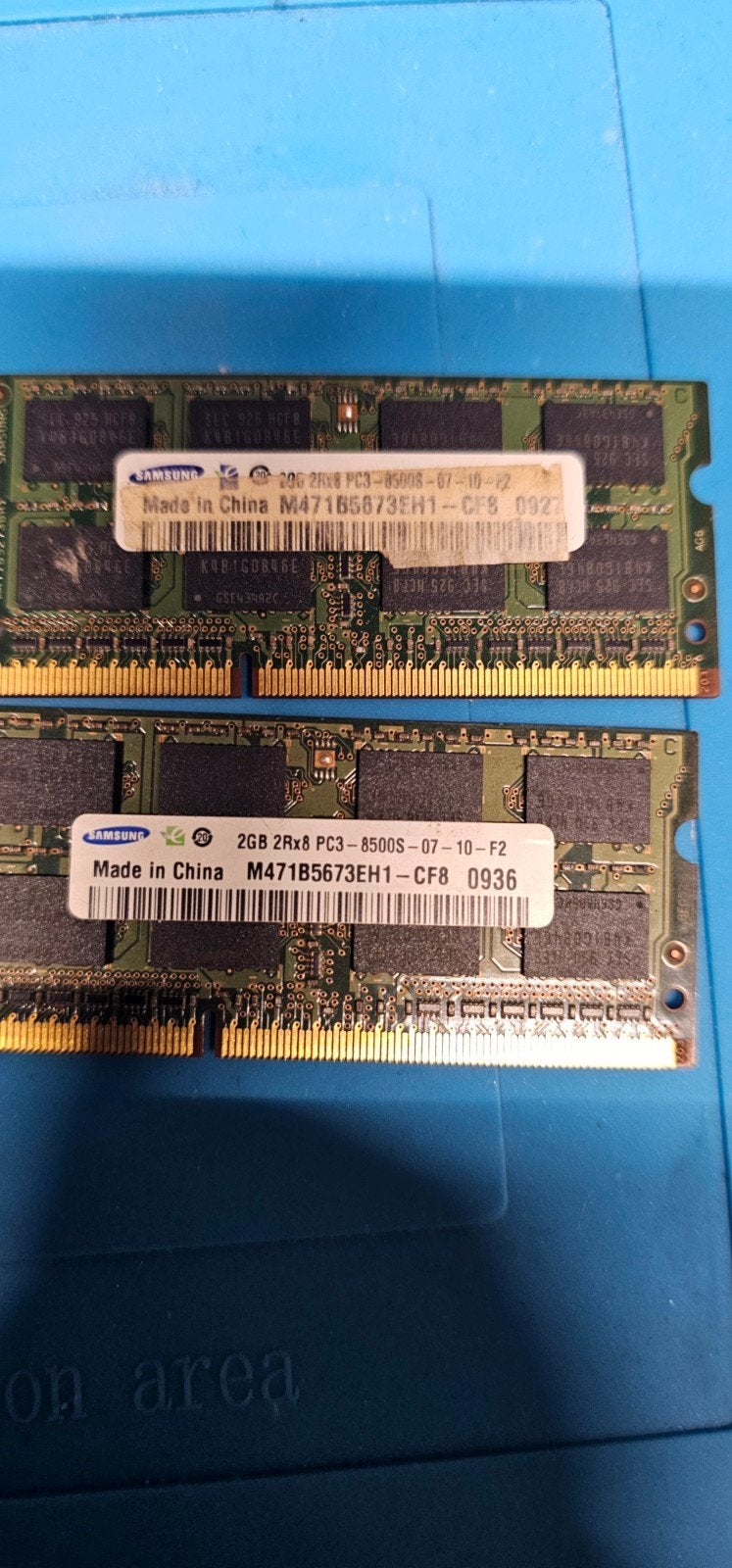Samsung 4GB DDR3 SODIMM Laptop RAM (2x 2GB PC3-8500S), Computers en Software, Gebruikt, DDR3, Ophalen of Verzenden, Laptop