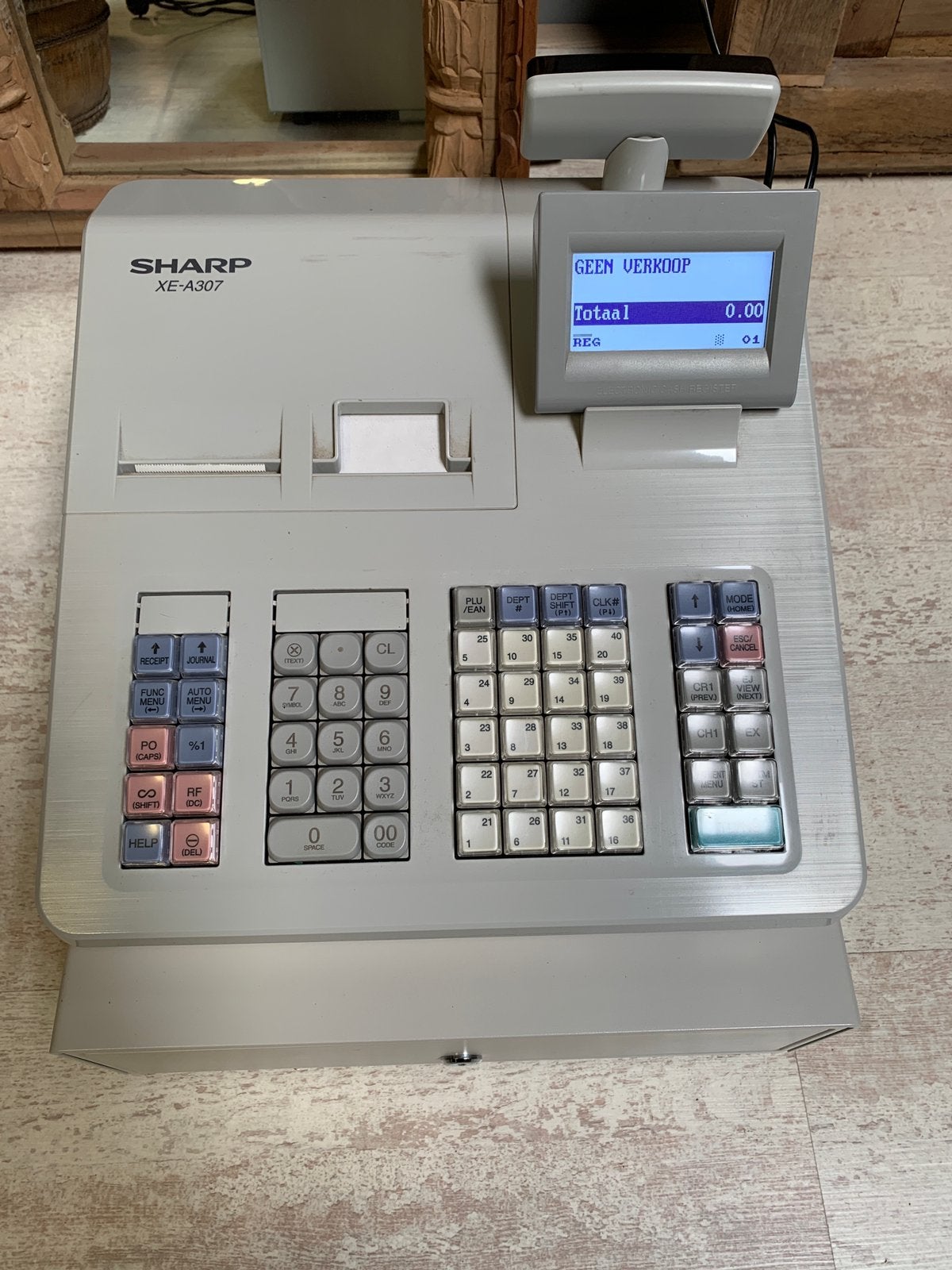 Sharp XE-A307 kasregister kassa, Ophalen, Overige typen
