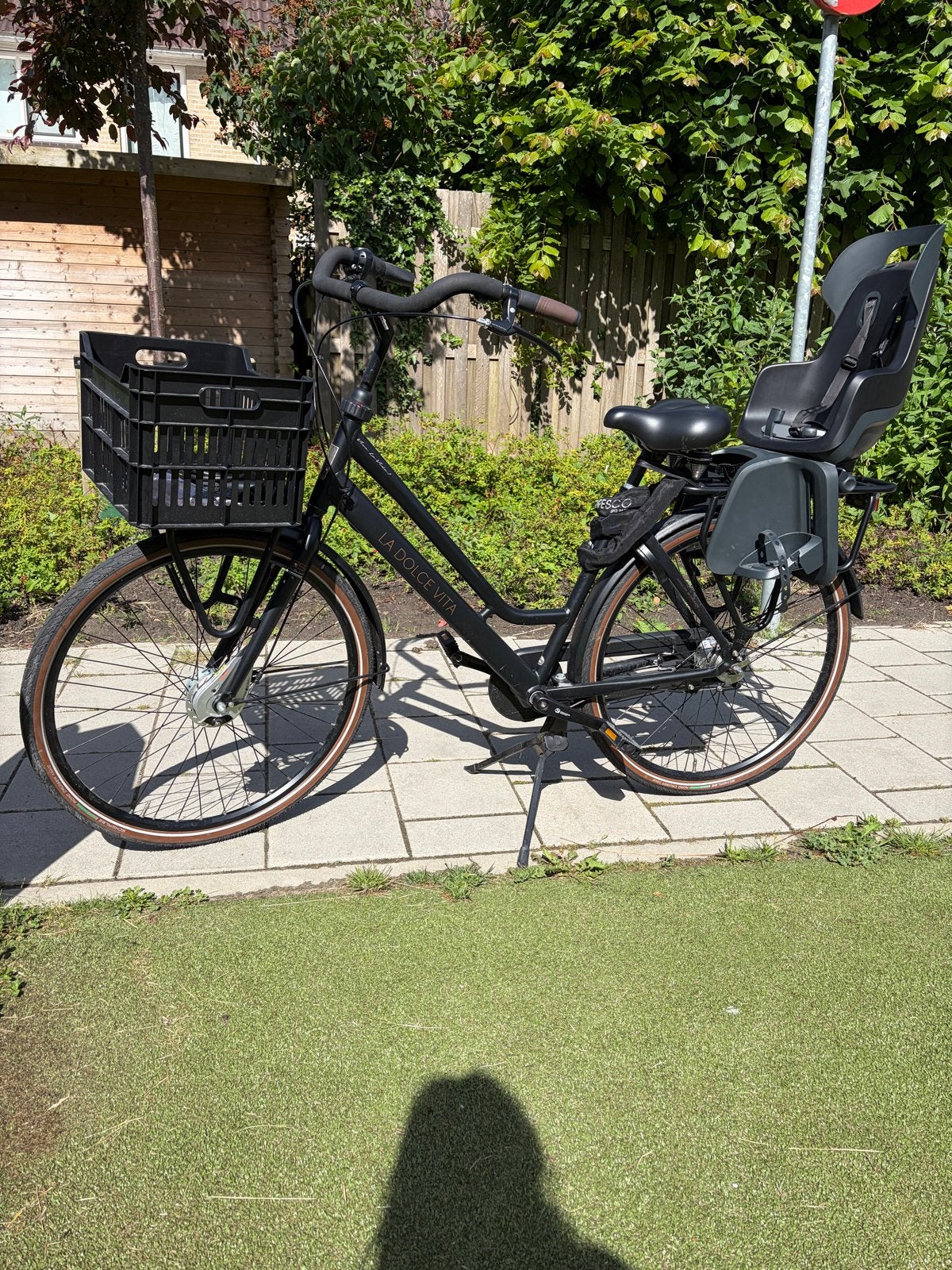 BSF La Dolce Vita Damesfiets met mand, Fietsen en Brommers, (Extra) lage instap, Zo goed als nieuw, 50 tot 53 cm, Schijfrem