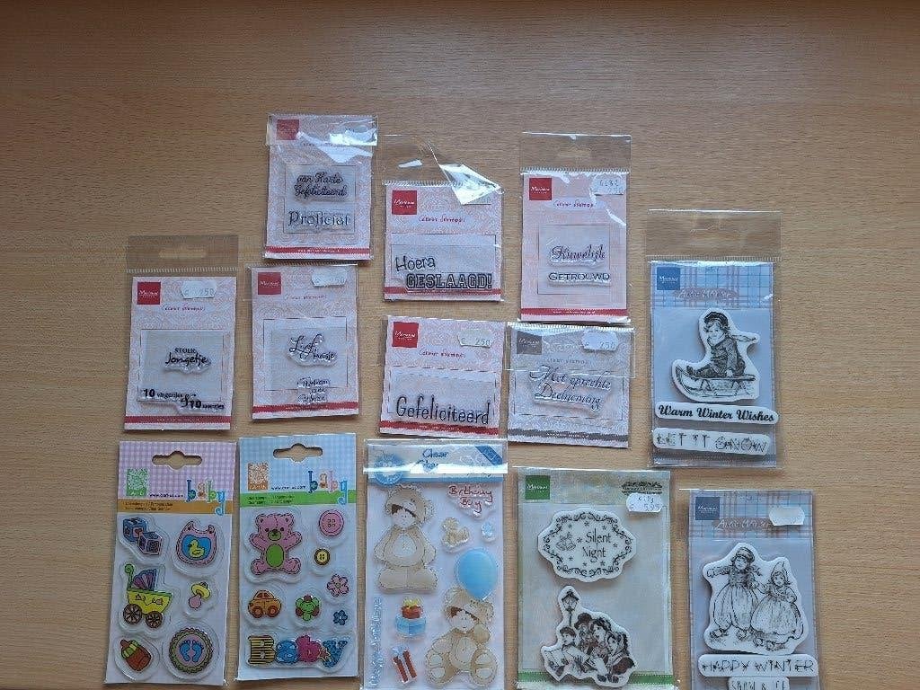 Stempels, Hobby en Vrije tijd, Ophalen, Zo goed als nieuw, Inkt, Foam of Stempelhouder
