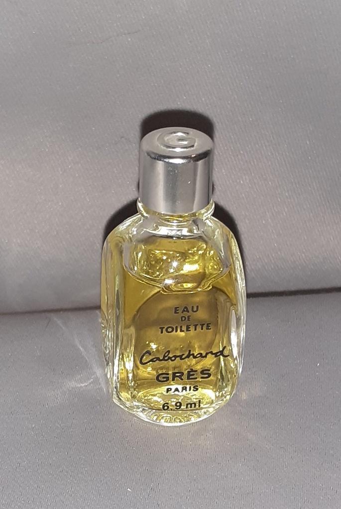 Volle parfum mini Gres Cabochard zilveren dop, Ophalen of Verzenden, Zo goed als nieuw, Miniatuur, Gevuld
