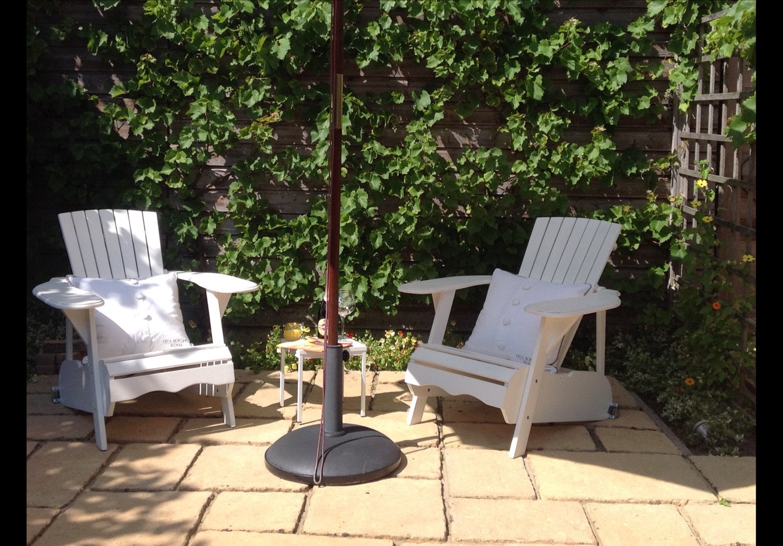 Deckchair tuinstoelen, te koop, Ophalen, Zo goed als nieuw, Hout