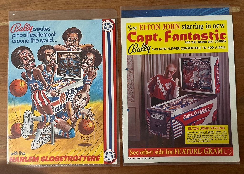 pinball flyers, Verzamelen, Ophalen, Zo goed als nieuw, Overige soorten, Overige typen