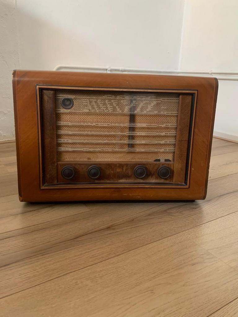 Vintage Philips BX-594 A Jaren '50, Ophalen of Verzenden, Gebruikt, Radio