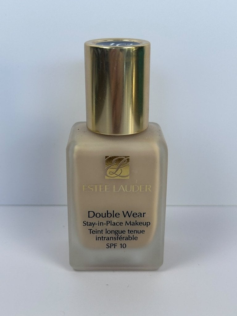 Estee Lauder Double Wear Foundation 1C2 Petal, Gebruikt, Gehele gezicht, Beige, Ophalen of Verzenden
