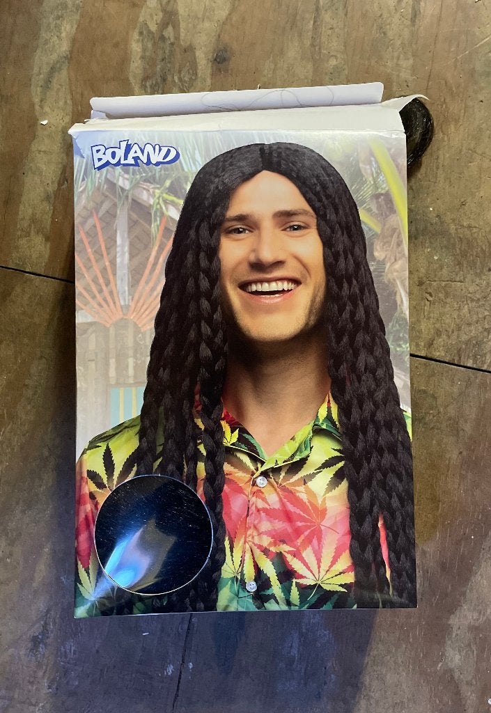 6x zwarte pruik lang haar (ook los te koop), Carnaval, Overige maten, Ophalen of Verzenden, Accessoires