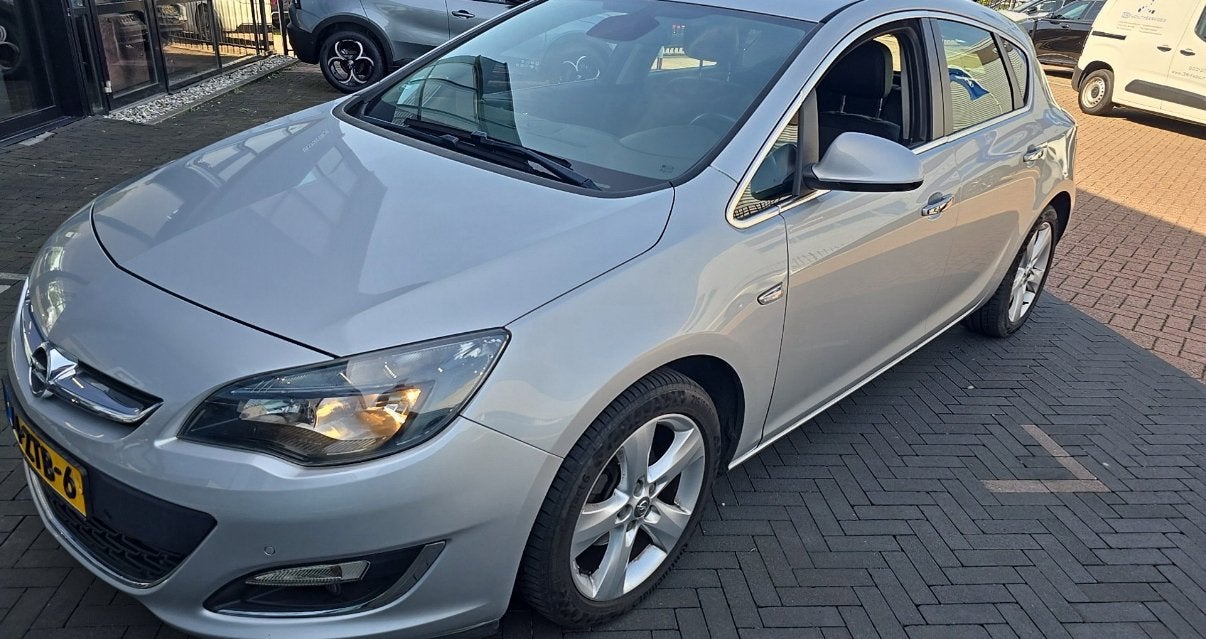 Opel Astra 1.4 Turbo sport Automaat 70,500 km Navi clima, Dealer onderhouden, 15 km/l, 4 cilinders, Leder en Stof