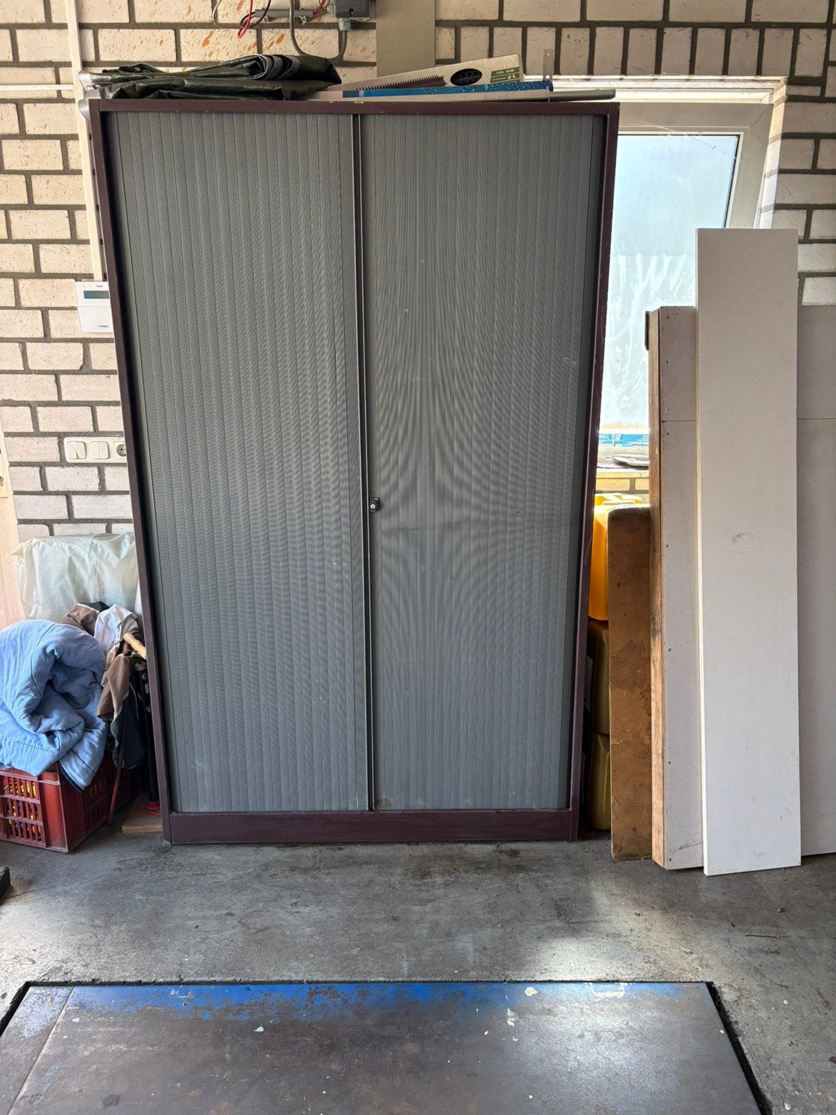 Archief Roldeur kast ., Ophalen, Kunststof, 50 tot 100 cm, Zo goed als nieuw