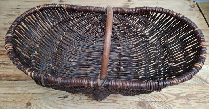 Franse brocante plukmand , 57 cm, Ophalen of Verzenden