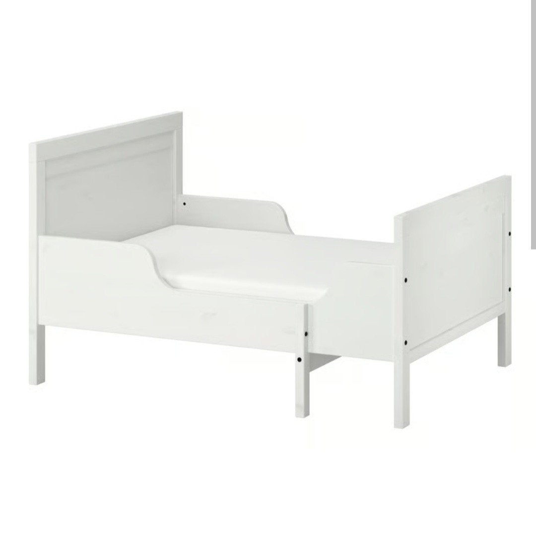 IKEA SUNDVIK Bed met Origineel Matras - Wit, Ophalen, Verstelbaar, 90 cm, Eenpersoons