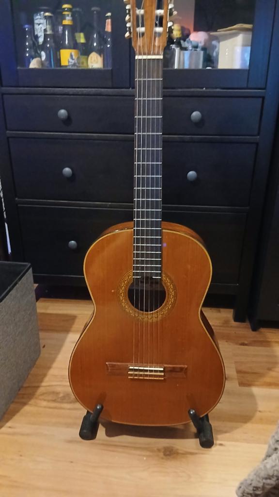 Aria AC-10 akoestische vintage gitaar. Goede staat. Japans, Ophalen, Gebruikt, Klassieke of Spaanse gitaar