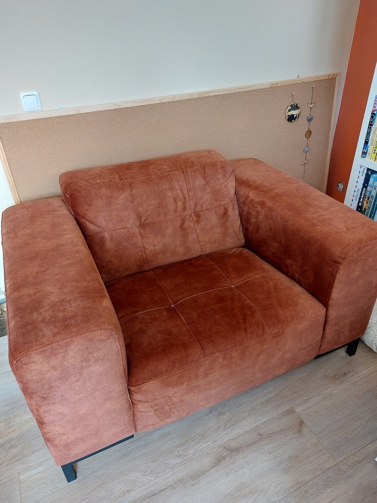 Comfortabele fauteuil - Loveseat Montel Zo goed als nieuw, Huis en Inrichting, Fauteuils, Ophalen, 75 tot 100 cm, Zo goed als nieuw