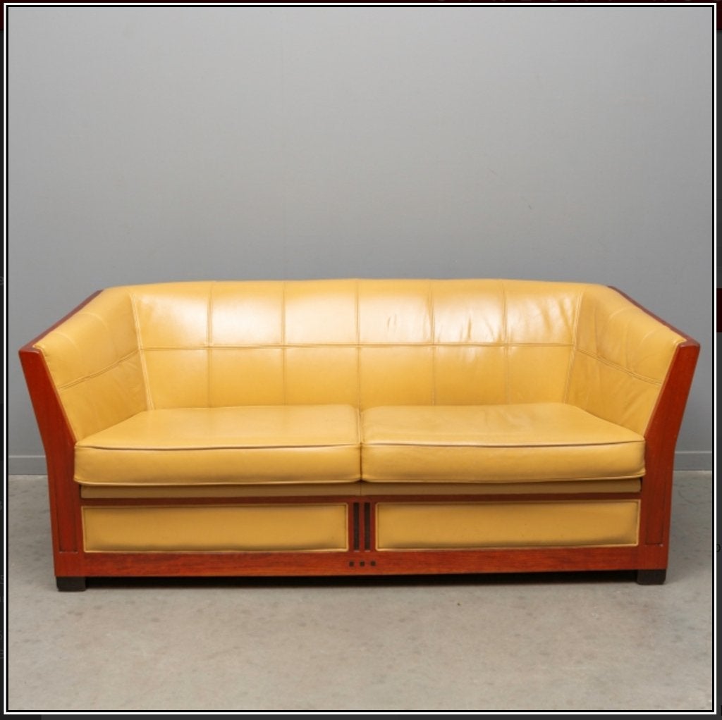 Schuitema Art Deco Decoforma bank model Lawrence, Huis en Inrichting, Banken | Bankstellen, Ophalen, Gebruikt, 150 tot 200 cm