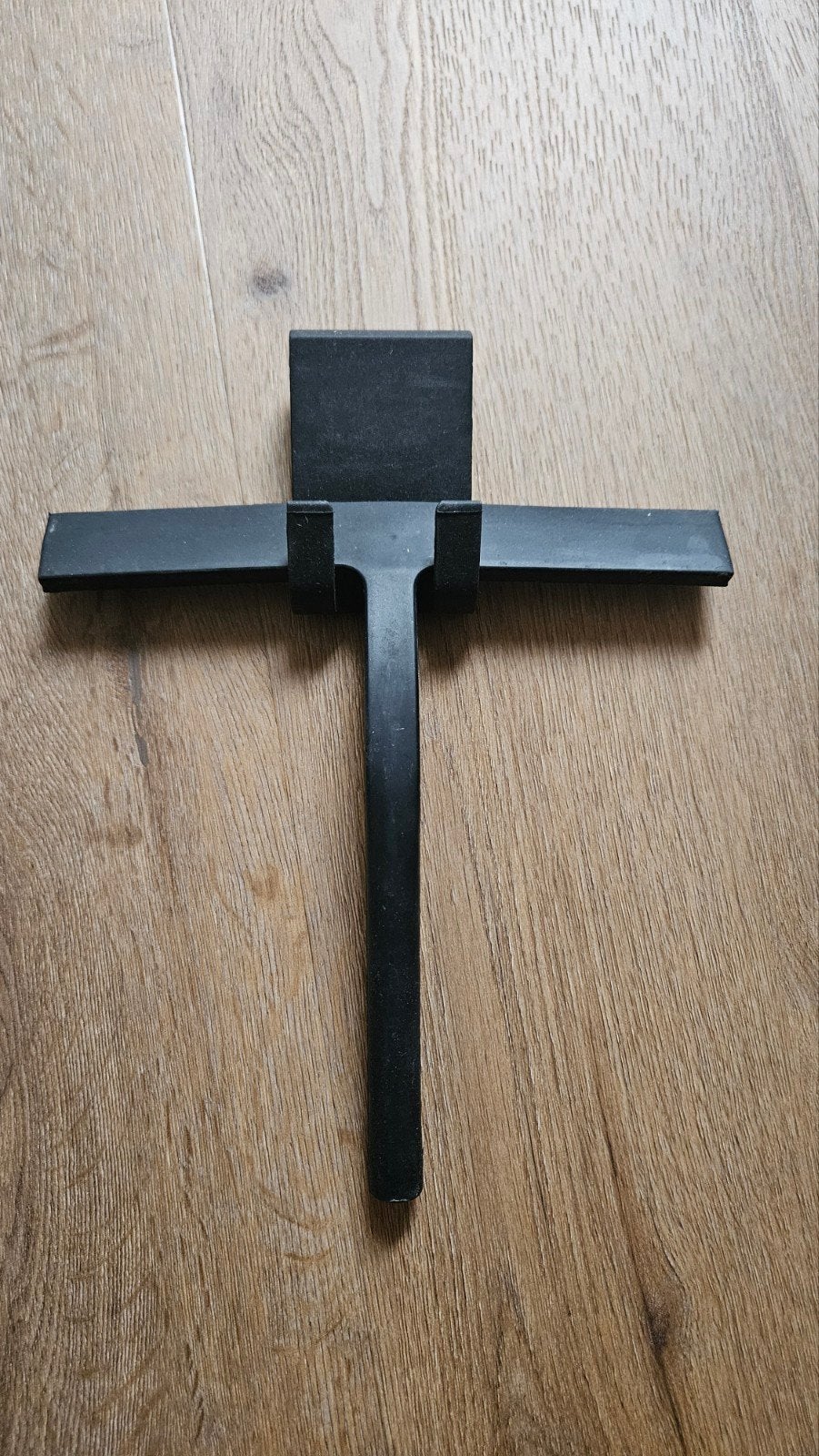 Zwarte douchewisser met haakje, Zwart, Nieuw, Kunststof, Ophalen of Verzenden