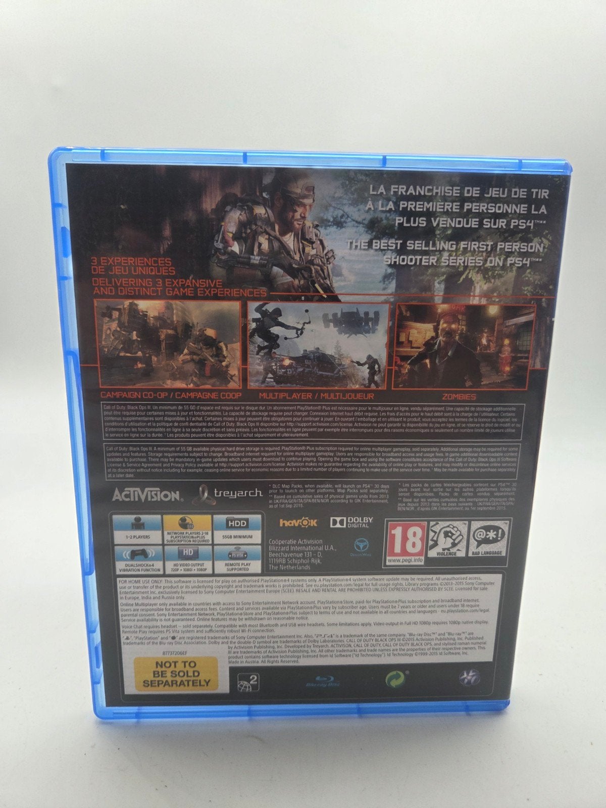 Call of Duty: Black Ops III (PS4), Support@activision.com, Vanaf 18 jaar, Shooter, Ophalen of Verzenden