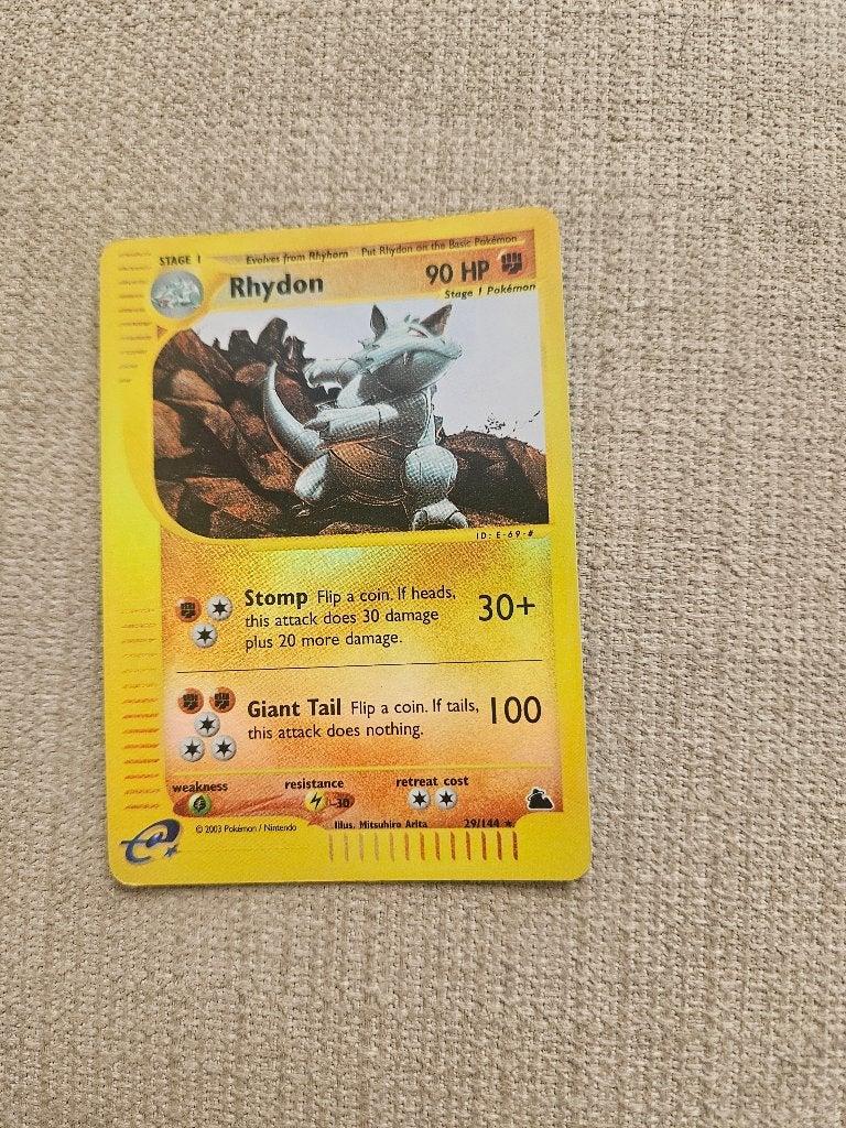 Rhydon reverse-holo skyridge, Hobby en Vrije tijd, Ophalen of Verzenden, Zo goed als nieuw