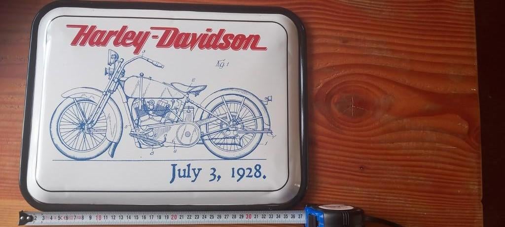 Harley Davidson bord, Verzamelen, Ophalen of Verzenden, Reclamebord