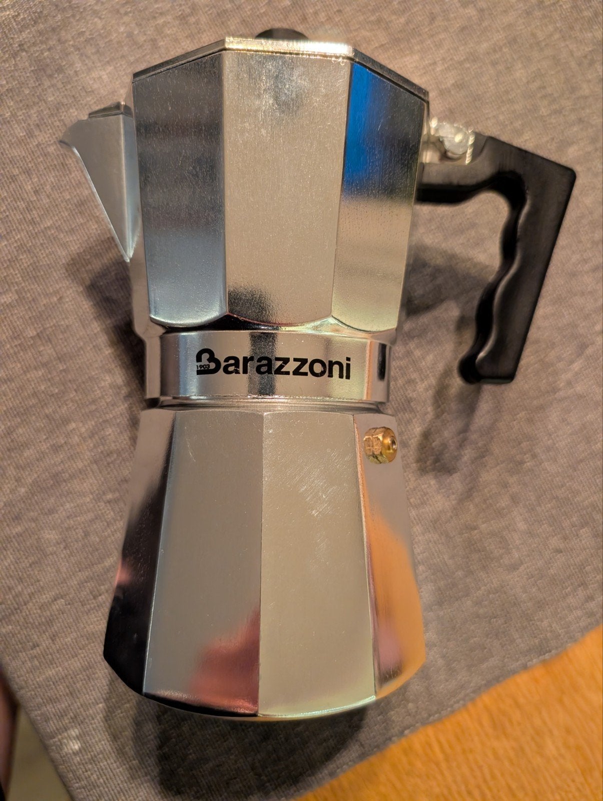 Barazzini espressomamer / moka pot 6 kopjes, 10 kopjes of meer, Ophalen of Verzenden, Zo goed als nieuw, Koffiemachine