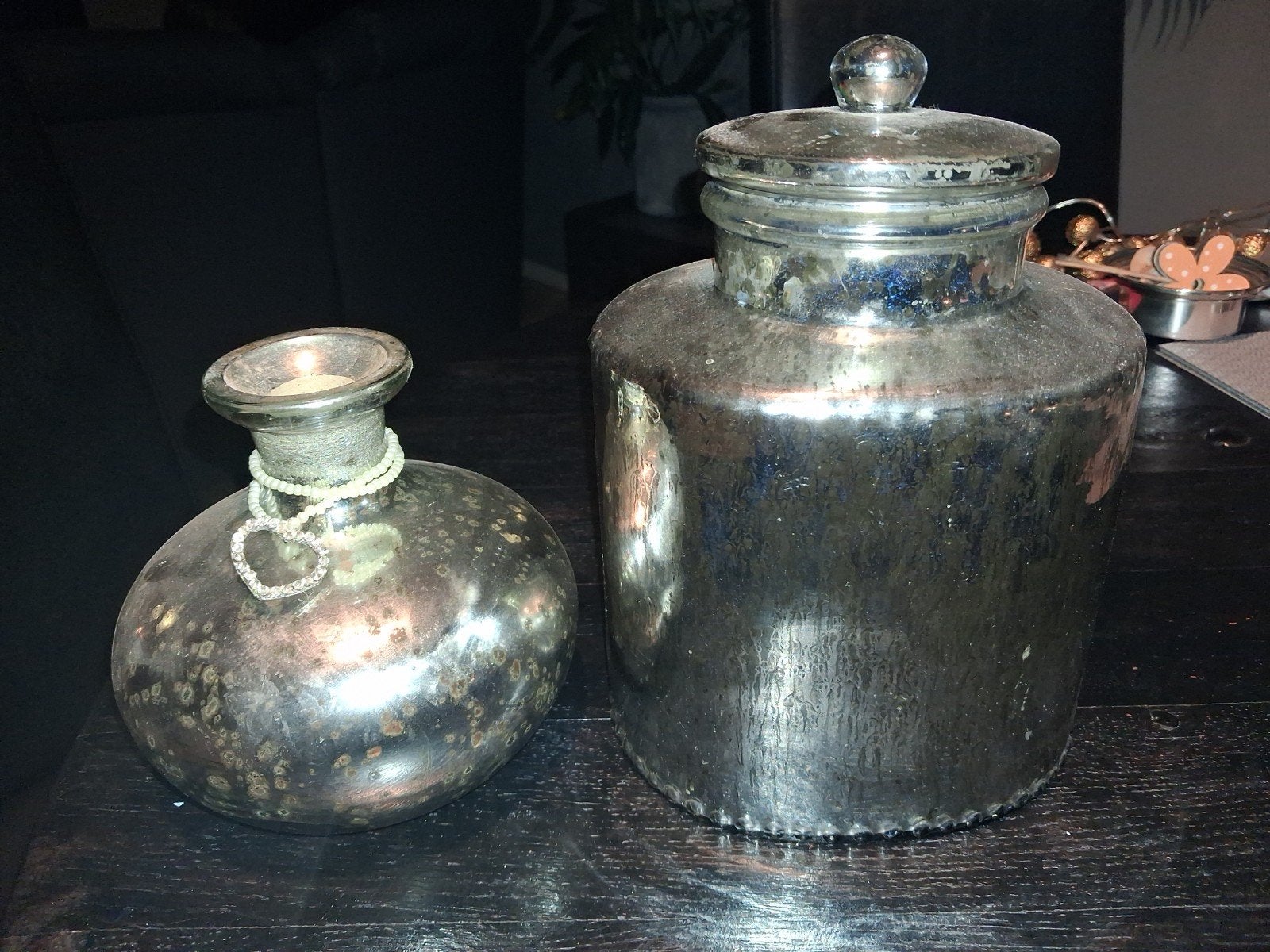 Leuk accessoires.    Zilver kleur / glas, Ophalen of Verzenden