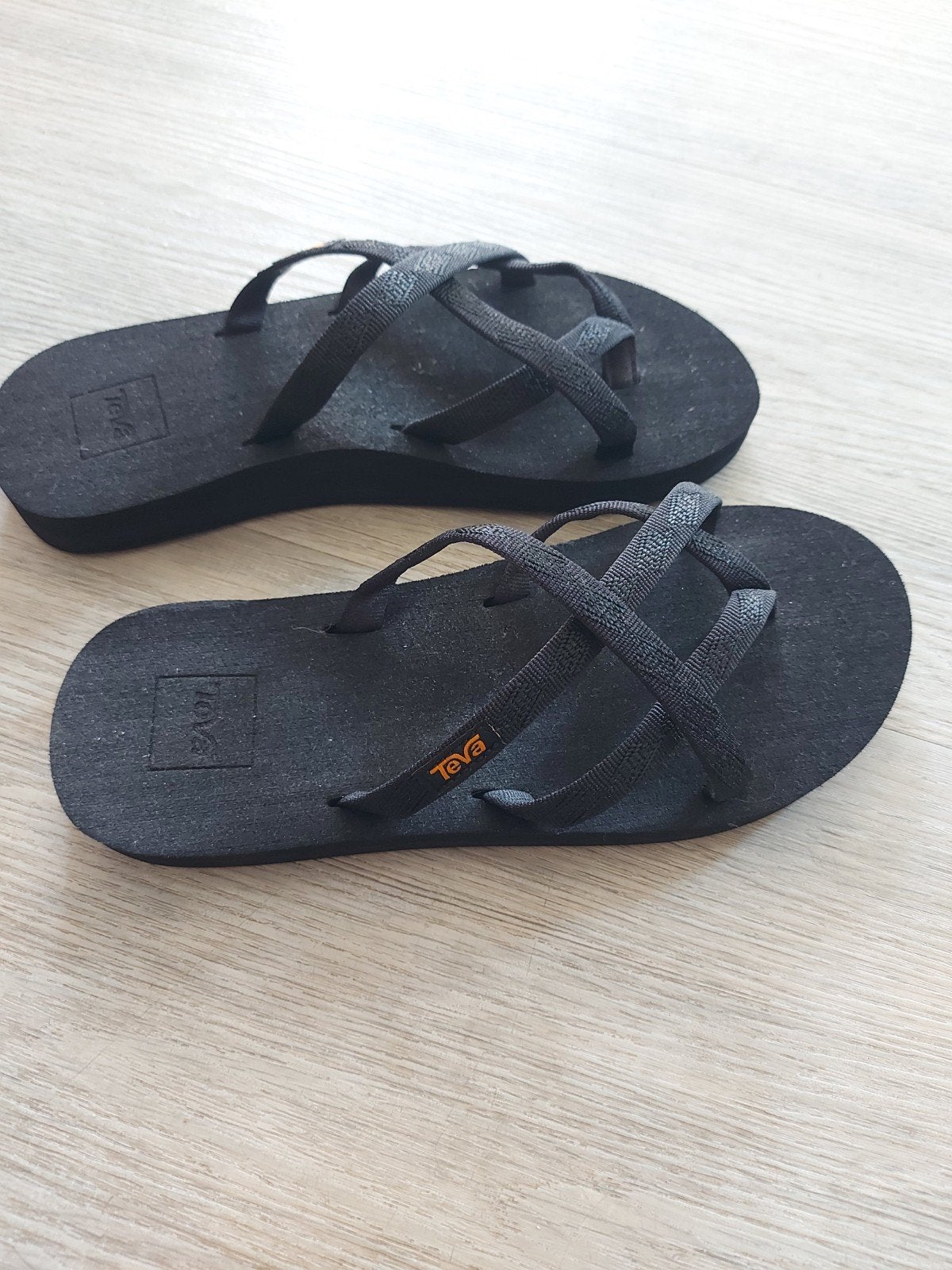 Teva slippers zwart - Maat 37, Verzenden, Zo goed als nieuw, Zwart