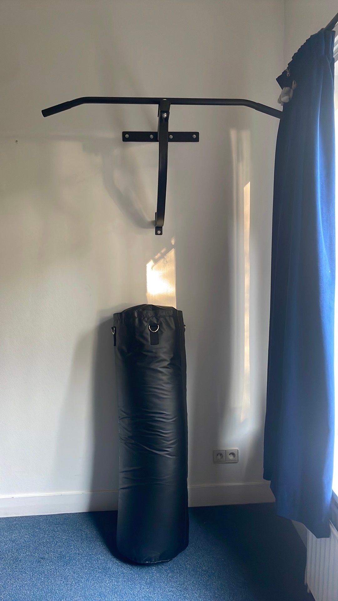 Boxbal met stang, Ophalen, Zo goed als nieuw, Bokszak