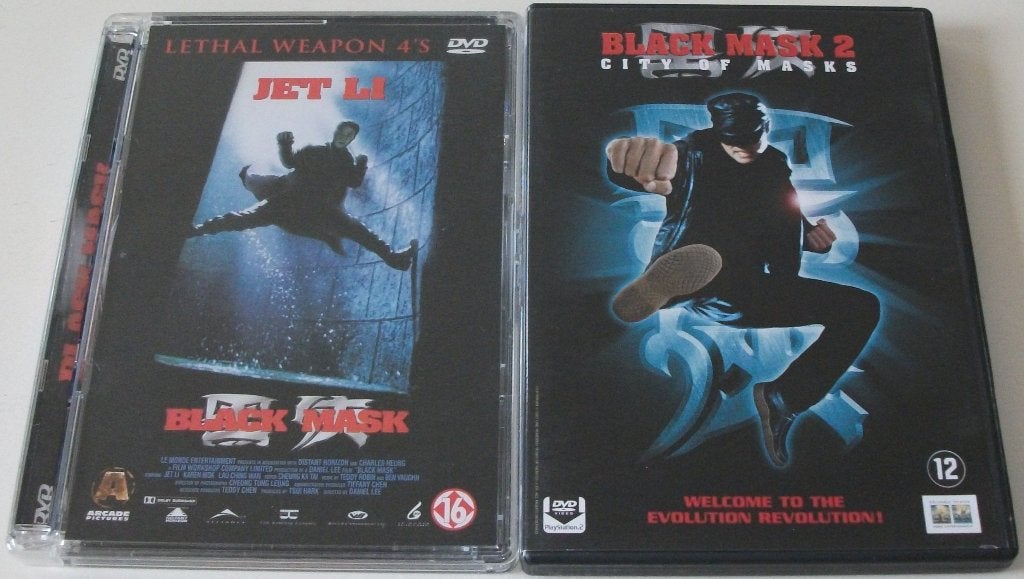 Dvd *** BLACK MASK *** Deel 1 + 2, Vanaf 16 jaar, Nederlands, Actie, Ophalen of Verzenden