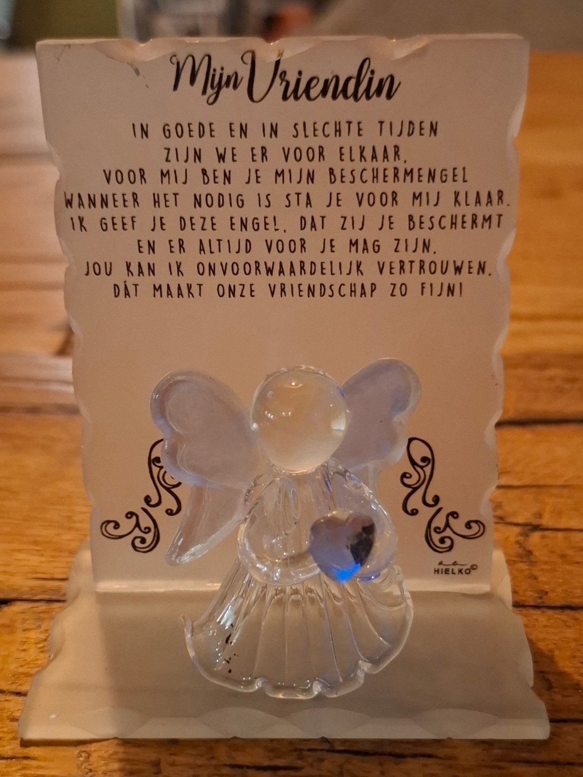 New Dutch Kristallen beschermengel met gedichtje (vriendin), Ophalen of Verzenden, Zo goed als nieuw