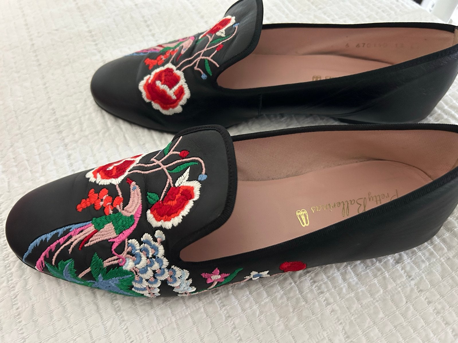 Pretty Ballerinas Faye Loafers - Geborduurde Instappers, Nieuw, Ophalen of Verzenden, Instappers, Zwart