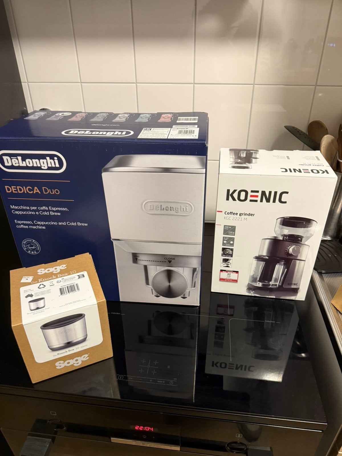 DeLonghi dedica duo + extra toebehoren, Ophalen, Zo goed als nieuw, Espresso apparaat