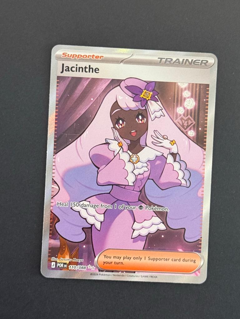 Jacinthe 110/088 Full Art Trainer Kaart Pokémon, Ophalen of Verzenden, Nieuw, Losse kaart, Foil