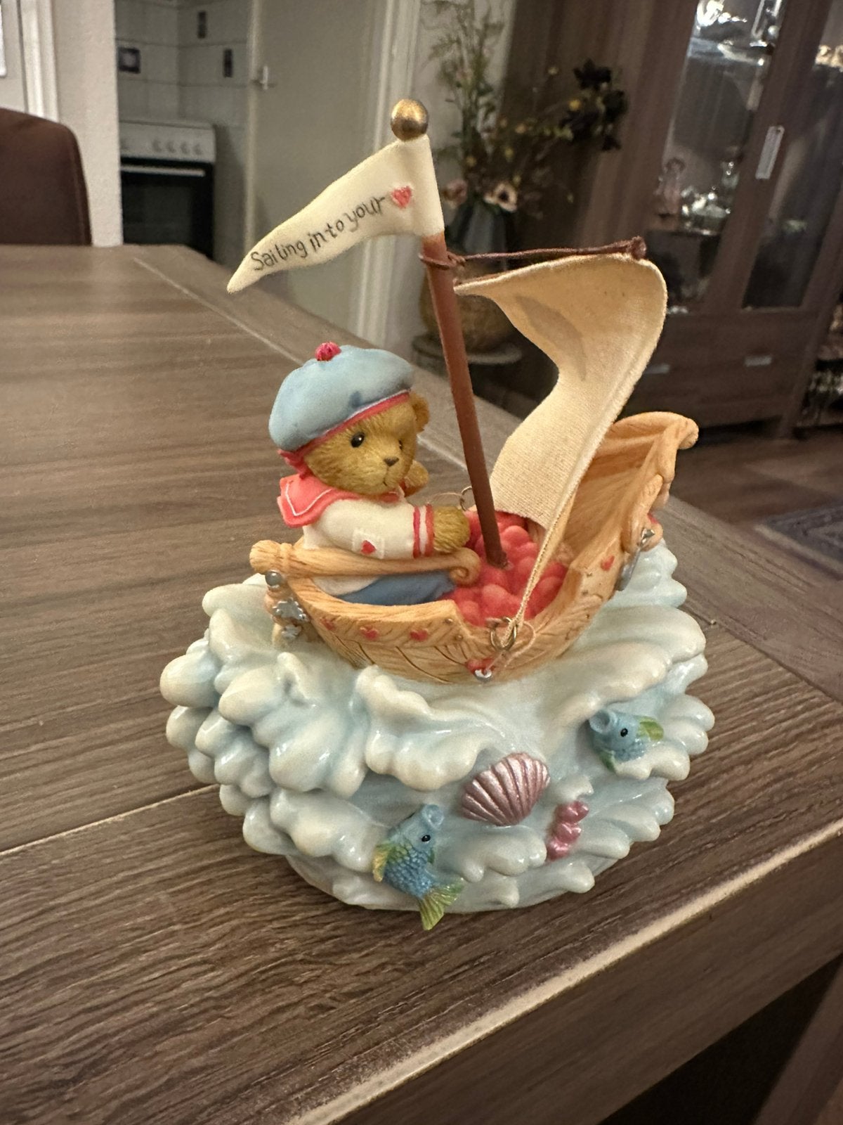 Cherished teddies Heath uit 2004 muziekdoos, Verzamelen, Ophalen of Verzenden, Zo goed als nieuw, Beeldje, Cherished Teddies