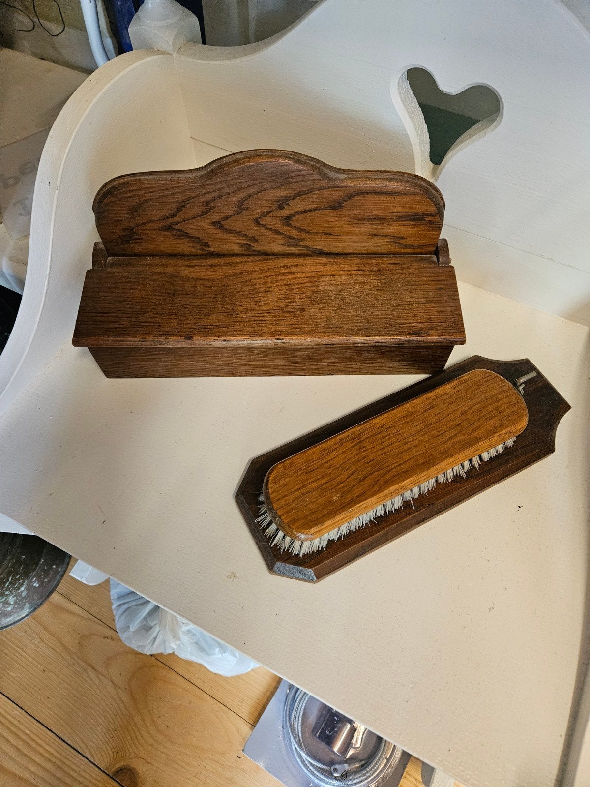 Verschillende oud eiken spulletjes., Ophalen of Verzenden
