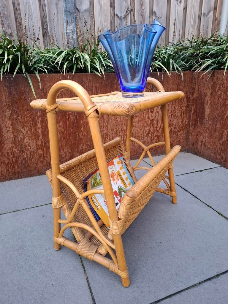 RETRO ROTAN, BAMBOE, LECTUURBAK, jaren 60/70, Ophalen of Verzenden, Gebruikt