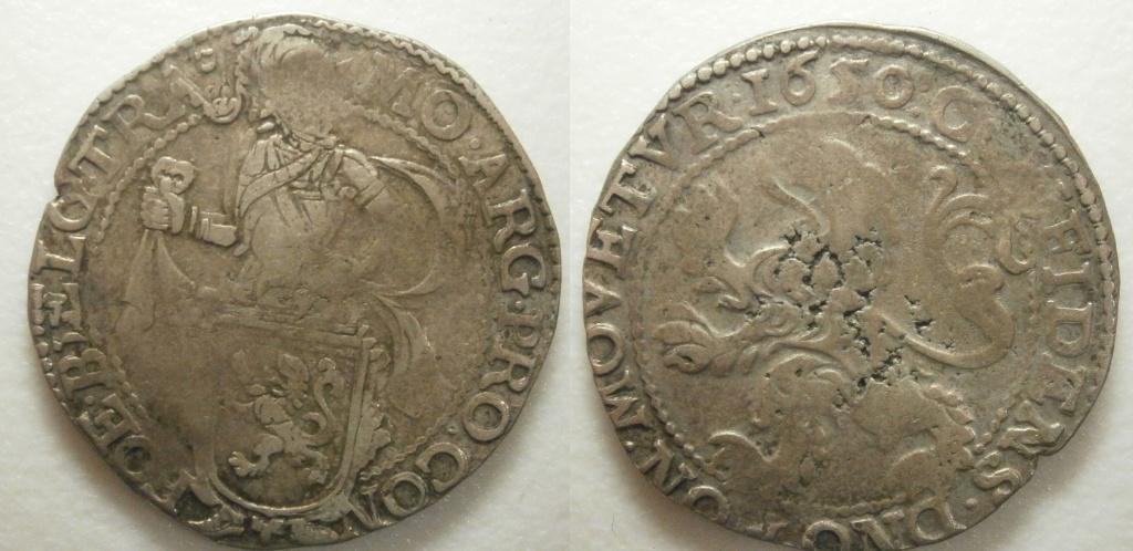 Utrecht ½ Leeuwendaalder zilver 1650 - R -, Vóór koninkrijk, Zilver, Ophalen of Verzenden, Losse munt