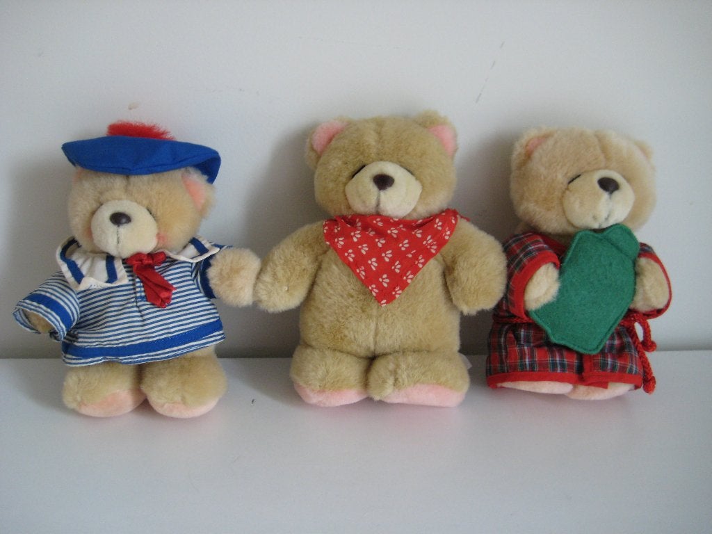 Forever Friends beren 3 heren matroos bandana kruik 18-20 cm, Verzamelen, Ophalen of Verzenden, Zo goed als nieuw, Stoffen beer