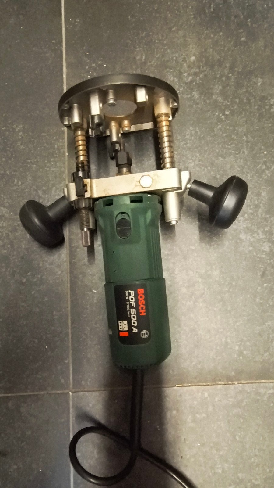 Bosch POF 500 A Bovenfrees met accessoires, Ophalen, Gebruikt, Bovenfrees, Bosch
